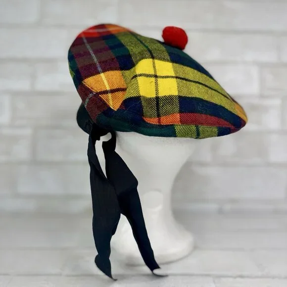 Vintage Scotland Kinloch Anderson “Lochan” Scotch House Plaid Size S/M Beret - Picture 7 of 9